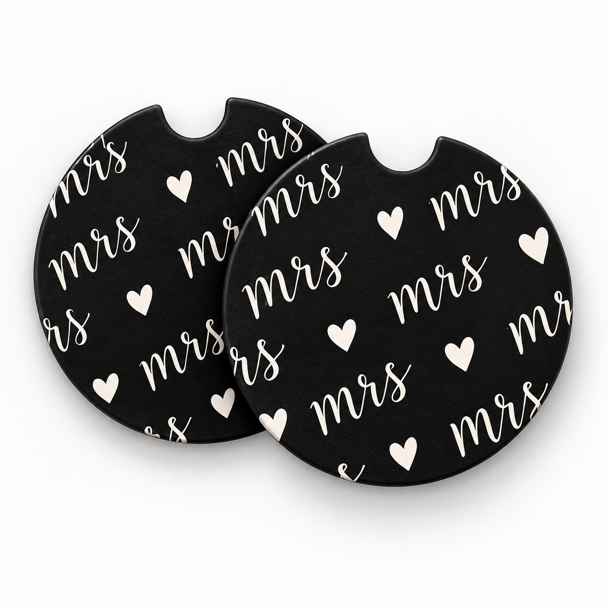 Jolitee Wedding Car Coasters, Absorbent Neoprene Cup Holder