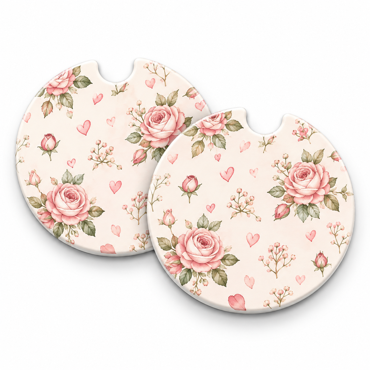 Jolitee Wedding Car Coasters, Absorbent Neoprene Cup Holder