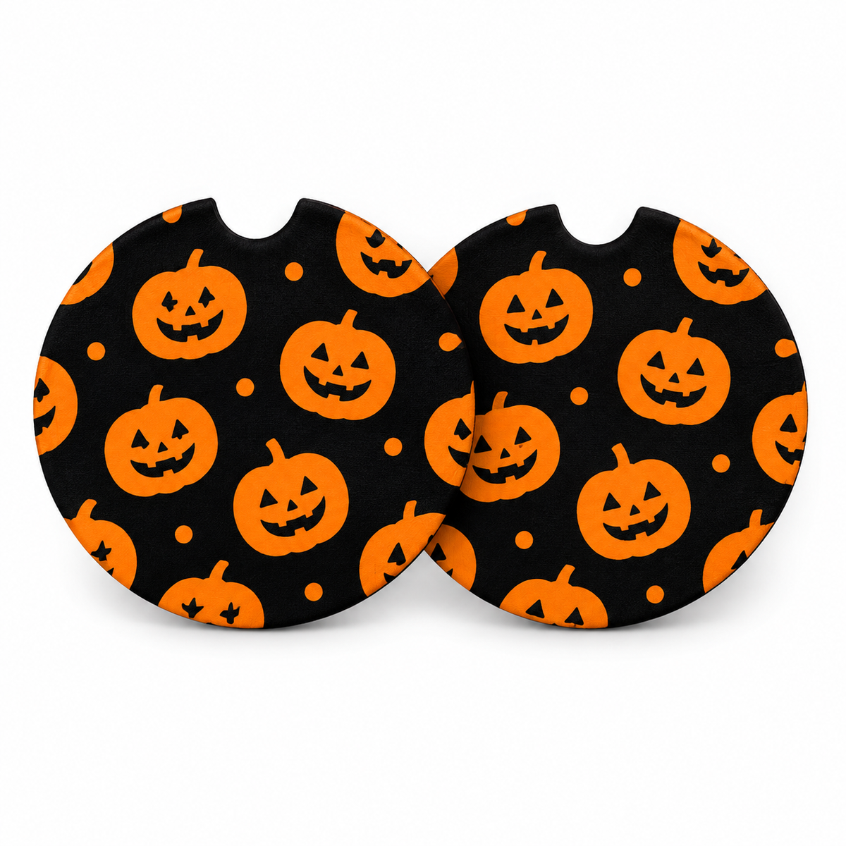 Jolitee Halloween Car Coasters, Absorbent Neoprene Cup Holder