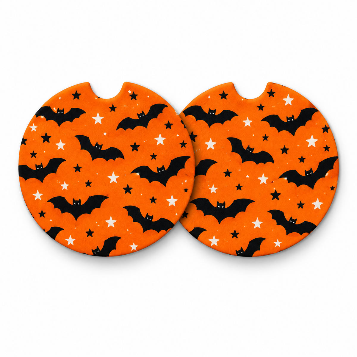 Jolitee Halloween Car Coasters, Absorbent Neoprene Cup Holder