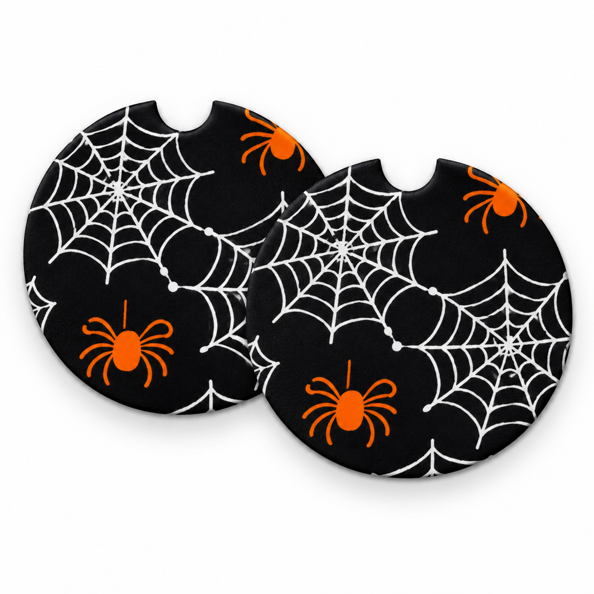 Jolitee Halloween Car Coasters, Absorbent Neoprene Cup Holder