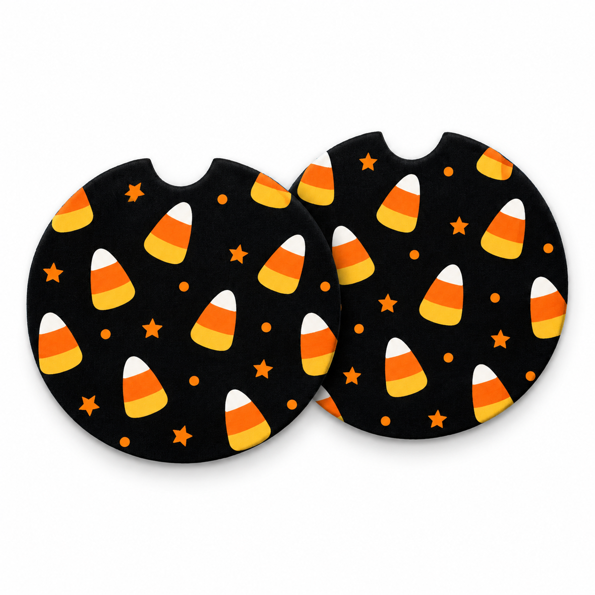 Jolitee Halloween Car Coasters, Absorbent Neoprene Cup Holder