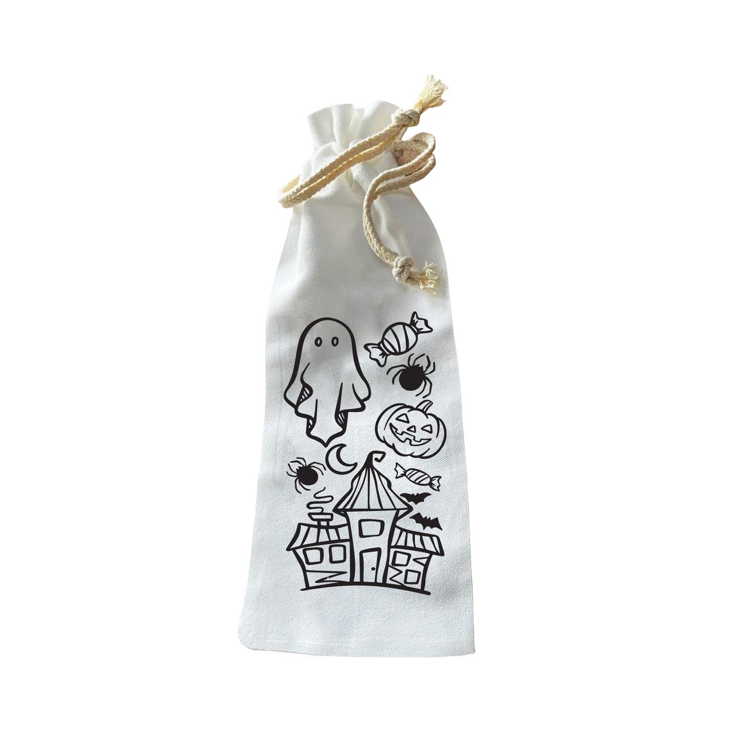 Bottle Bags - Doodle Halloween