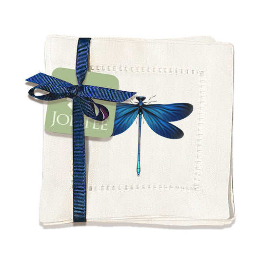 Dragonfly Hemstitch Napkins