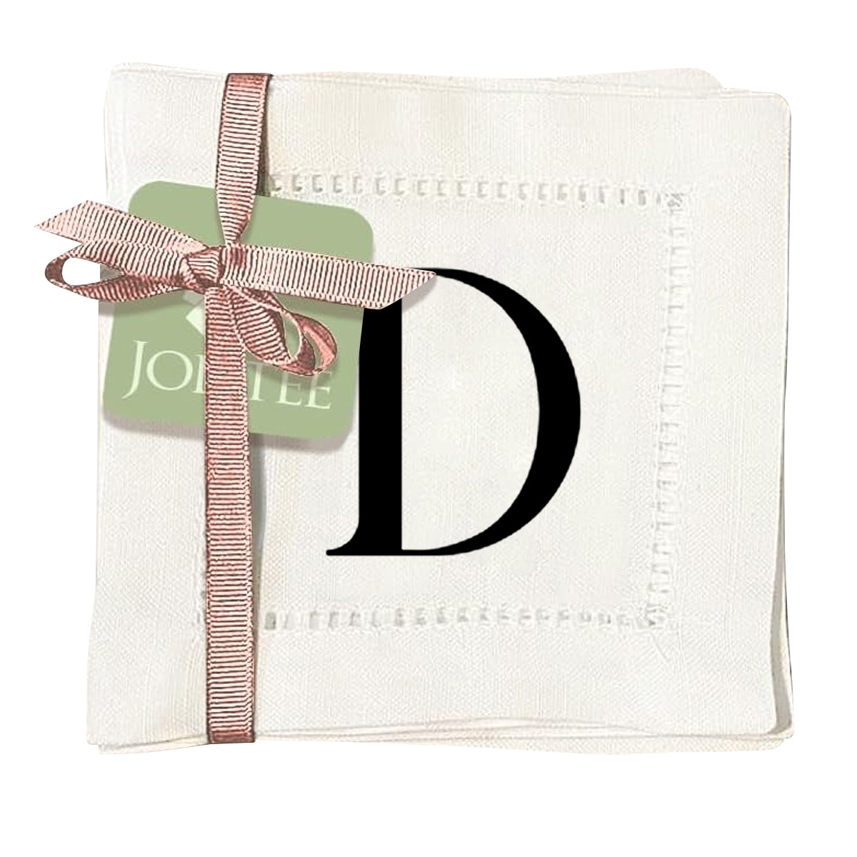 Monogram Serif - D Hemstitch Napkins