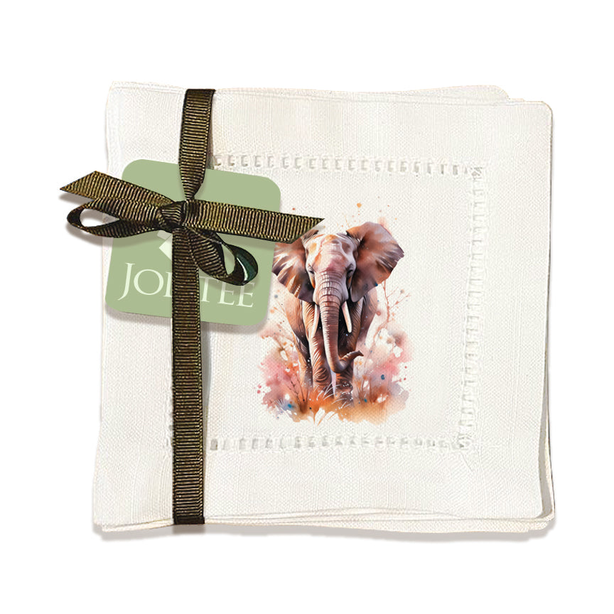 Elephant Hemstitch Napkins