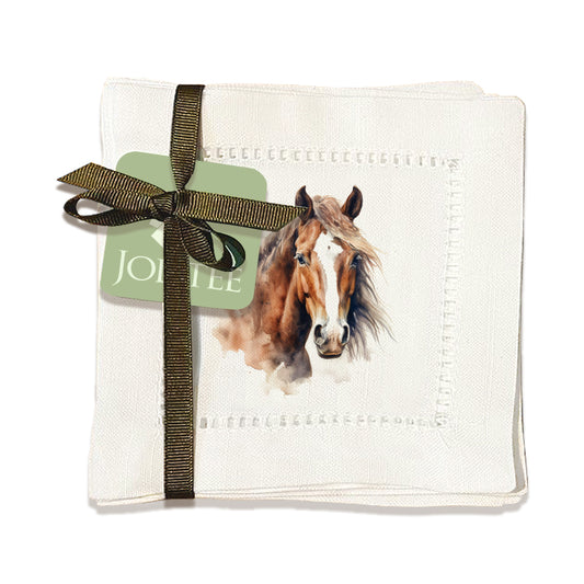 Equine Hemstitch Napkins