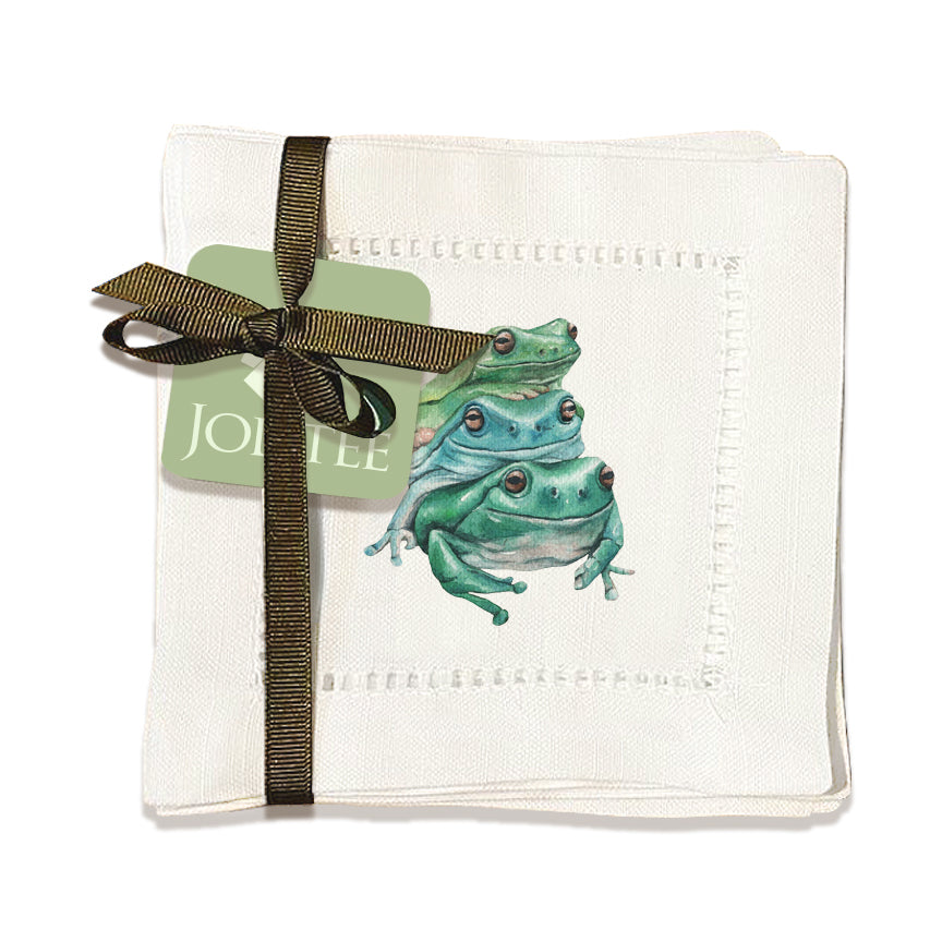 Three Frogs Hemstitch Napkins