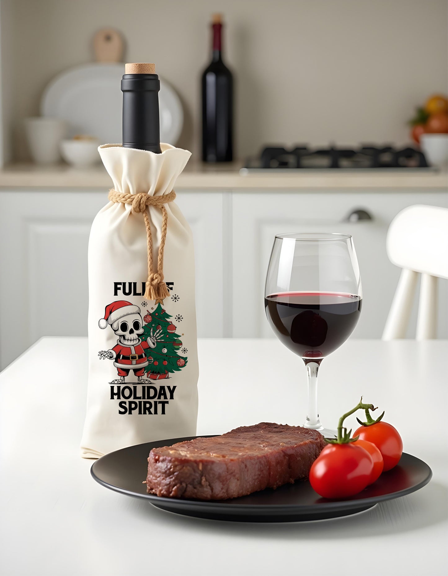 Bottle Bags - Full of Holiday Spirit