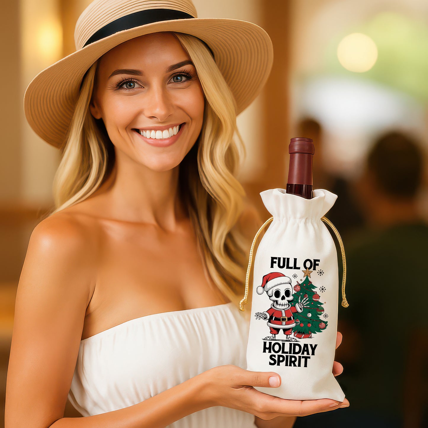 Bottle Bags - Full of Holiday Spirit