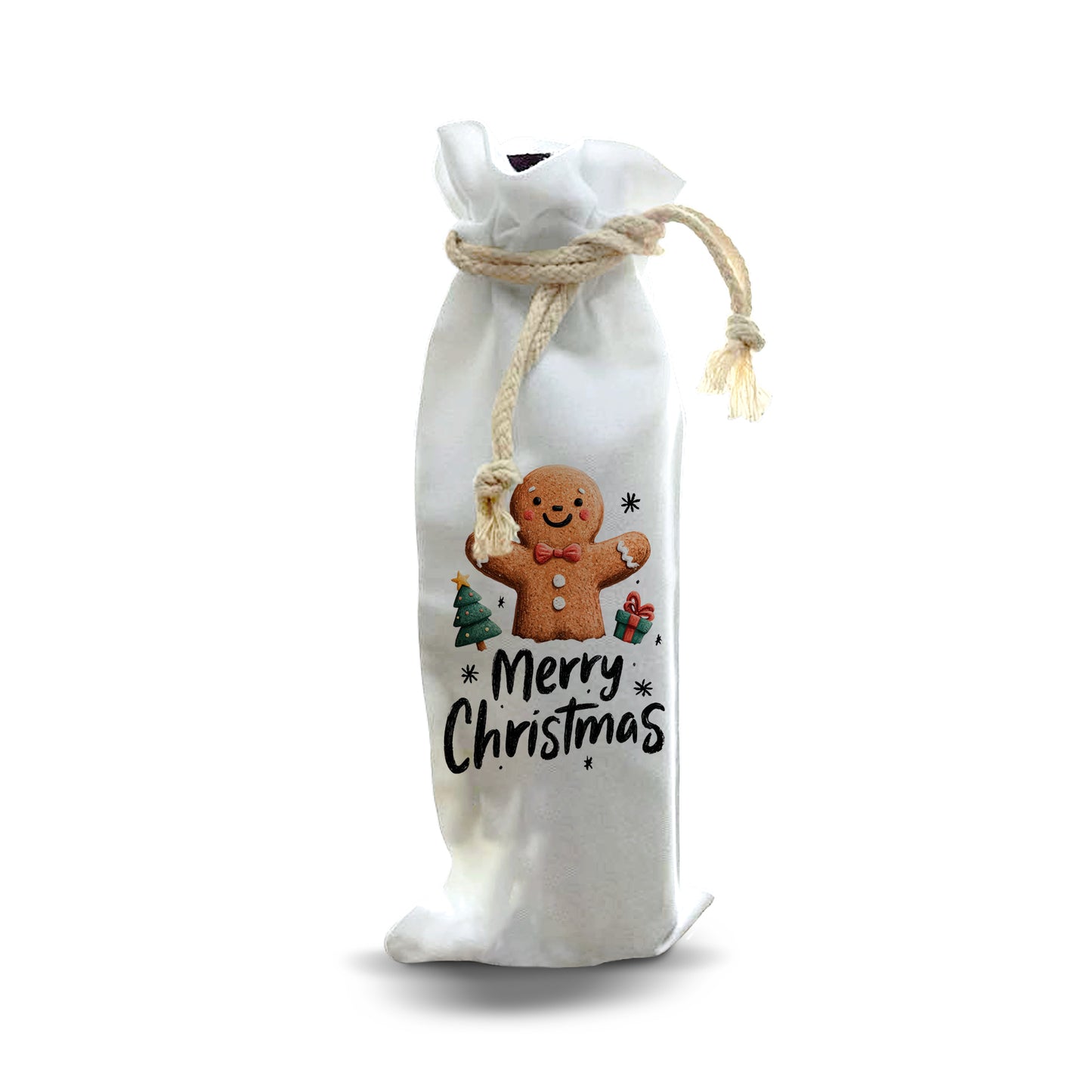 Bottle Bags - Gingerbread Christmas