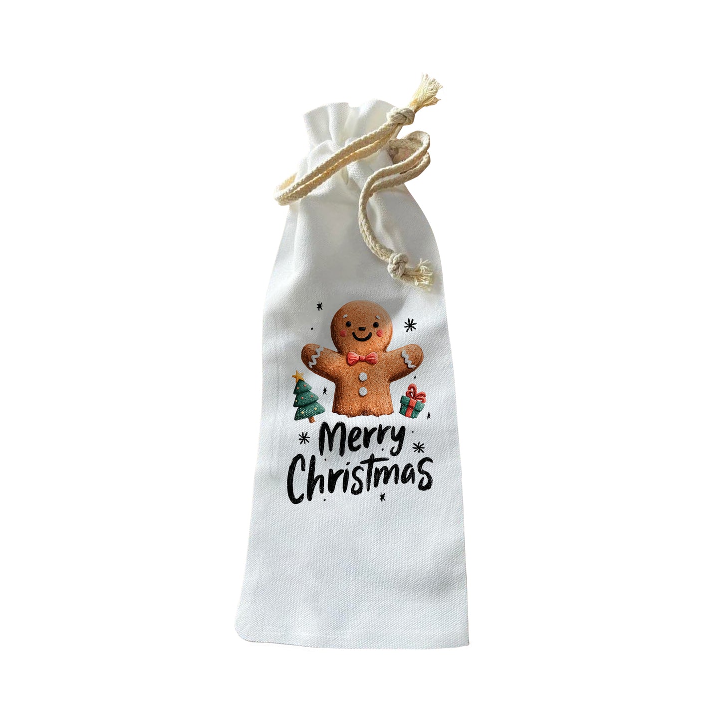 Bottle Bags - Gingerbread Christmas