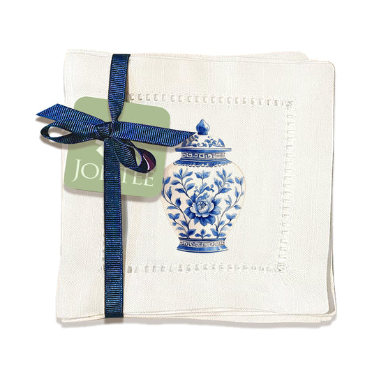 Ginger Jar Hemstitch Napkins