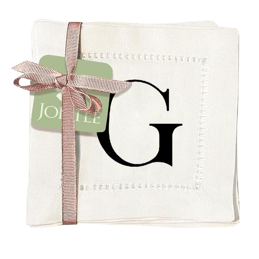 Monogram Serif - G Hemstitch Napkins