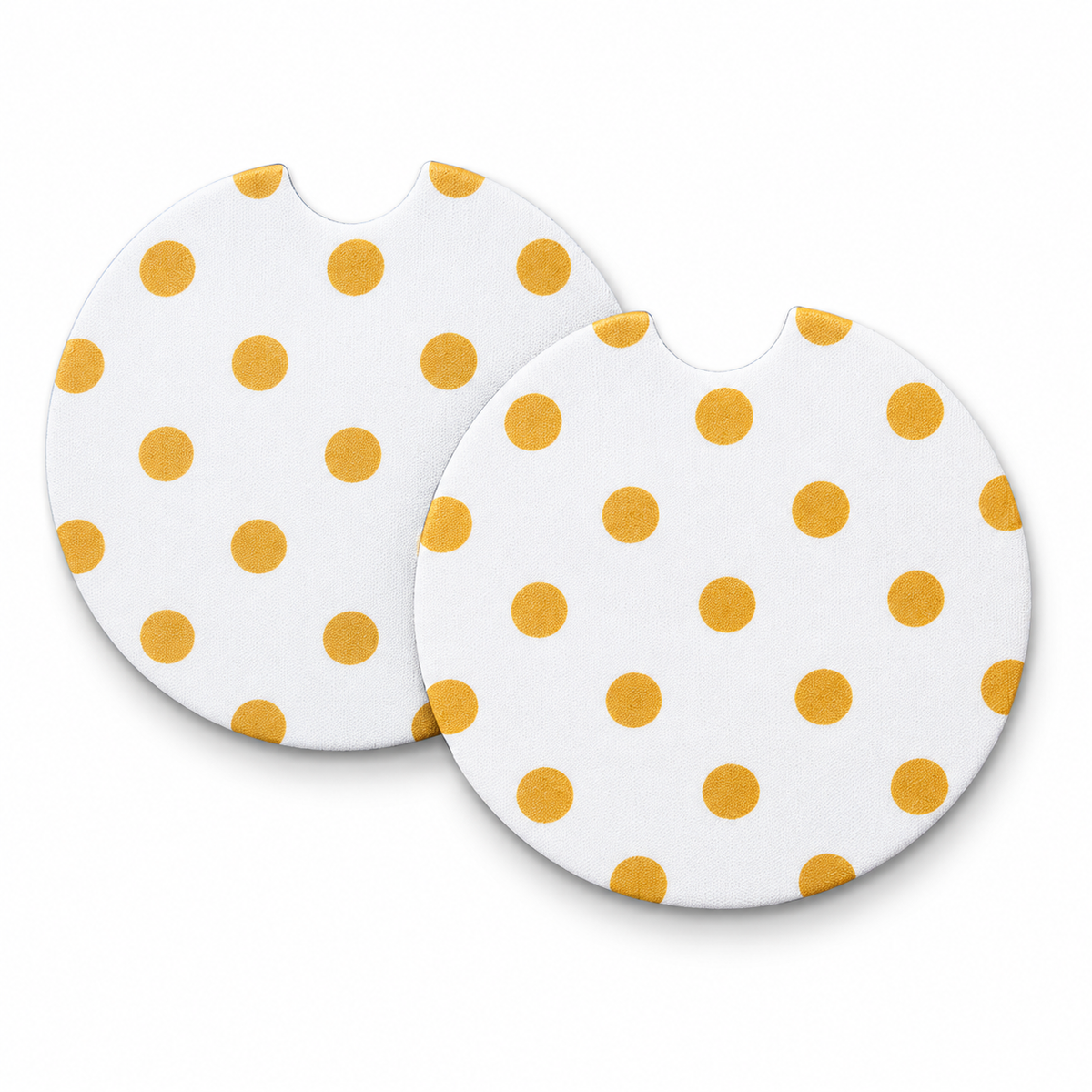 Jolitee Modern Patterned Car Coasters, Absorbent Neoprene Cup Holder Inserts, Set of 2