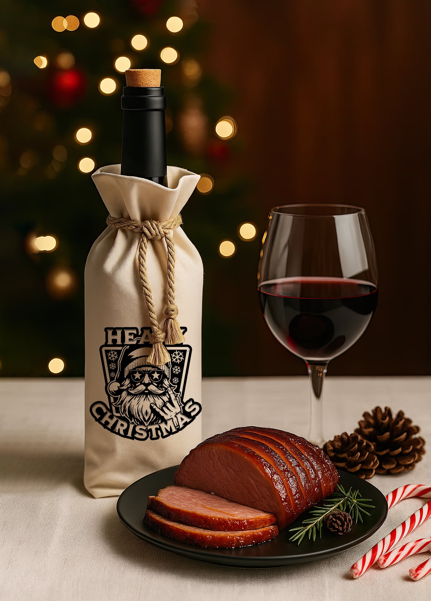 Bottle Bags - Heavy Christmas