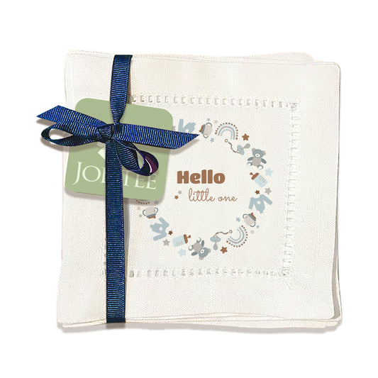 Hello Little One Hemstitch Napkins