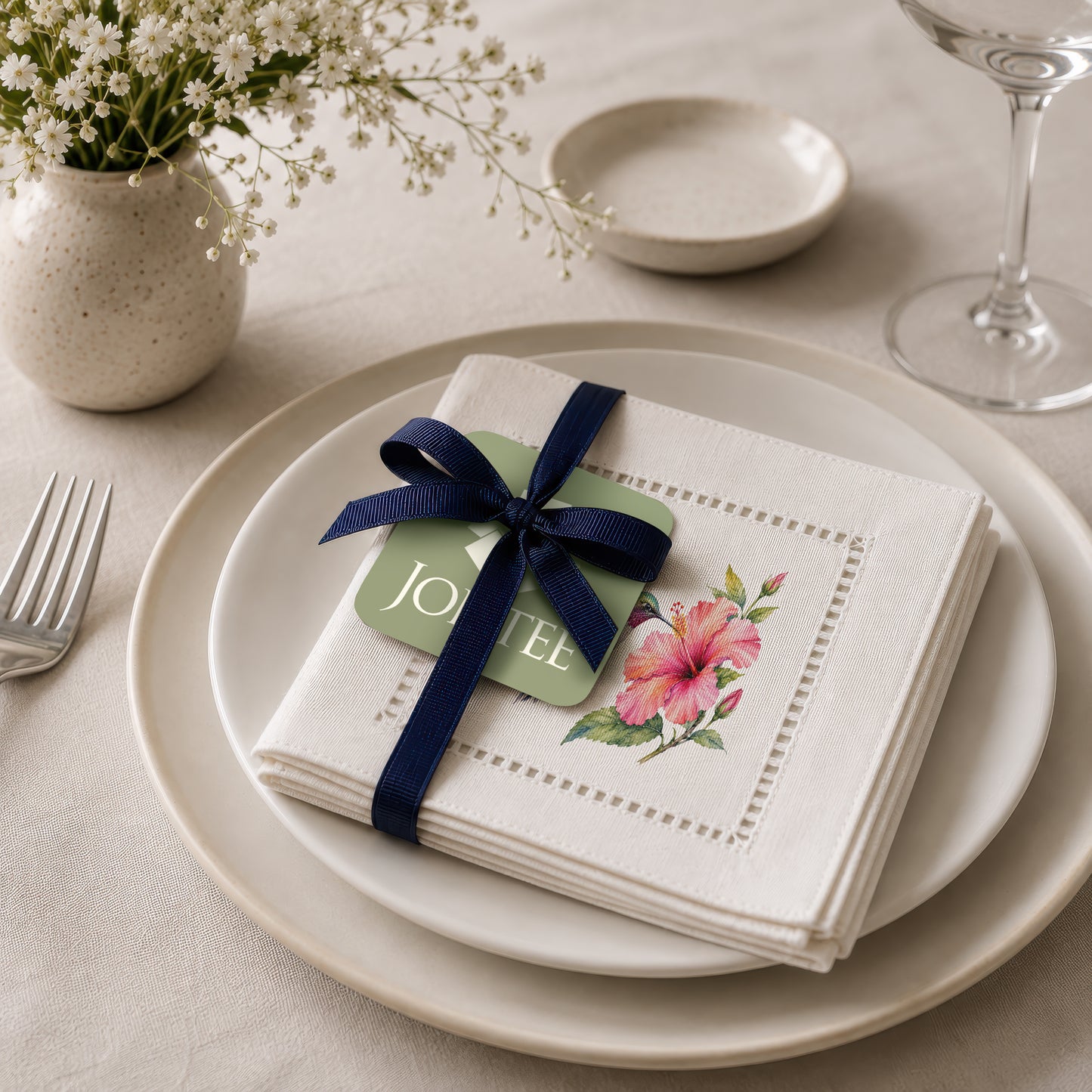 Starter Set HummingBird Hemstitch Napkins