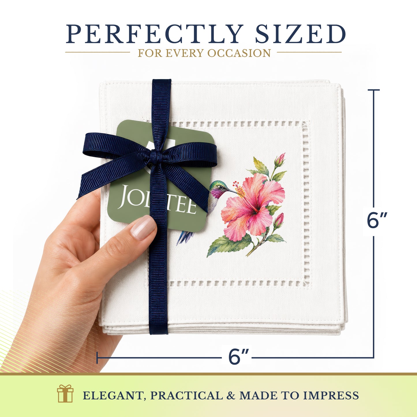 Starter Set HummingBird Hemstitch Napkins