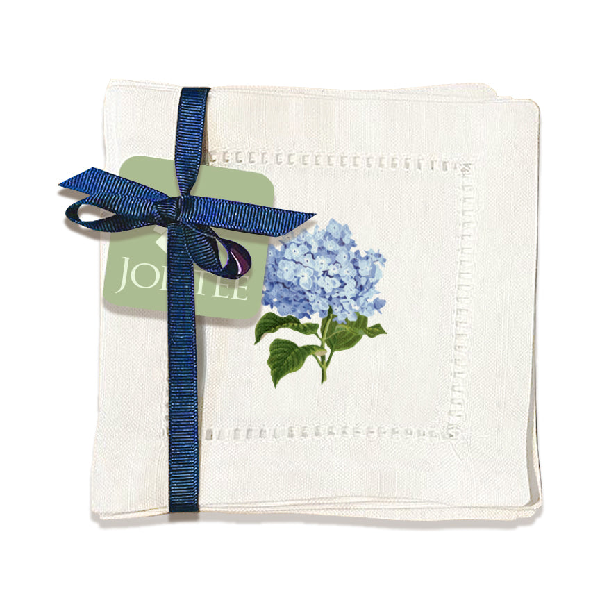 Hydrangea Hemstitch Napkin