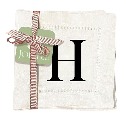 Monogram Serif - H Hemstitch Napkins