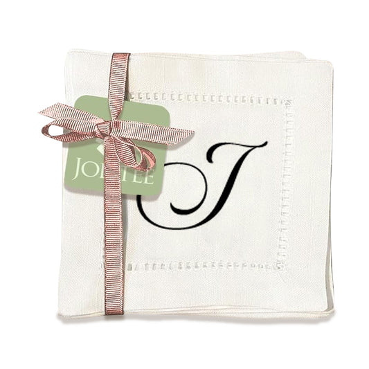 Monogram Script - I Hemstitch Napkins