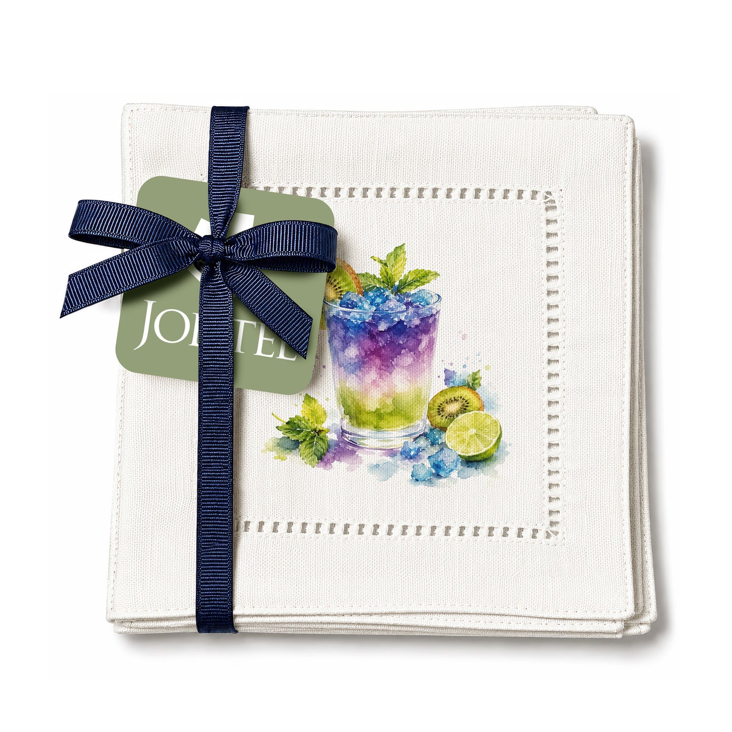Starter Set Kiwi Julep Hemstitch Napkins