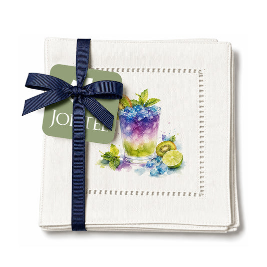 Starter Set Kiwi Julep Hemstitch Napkins