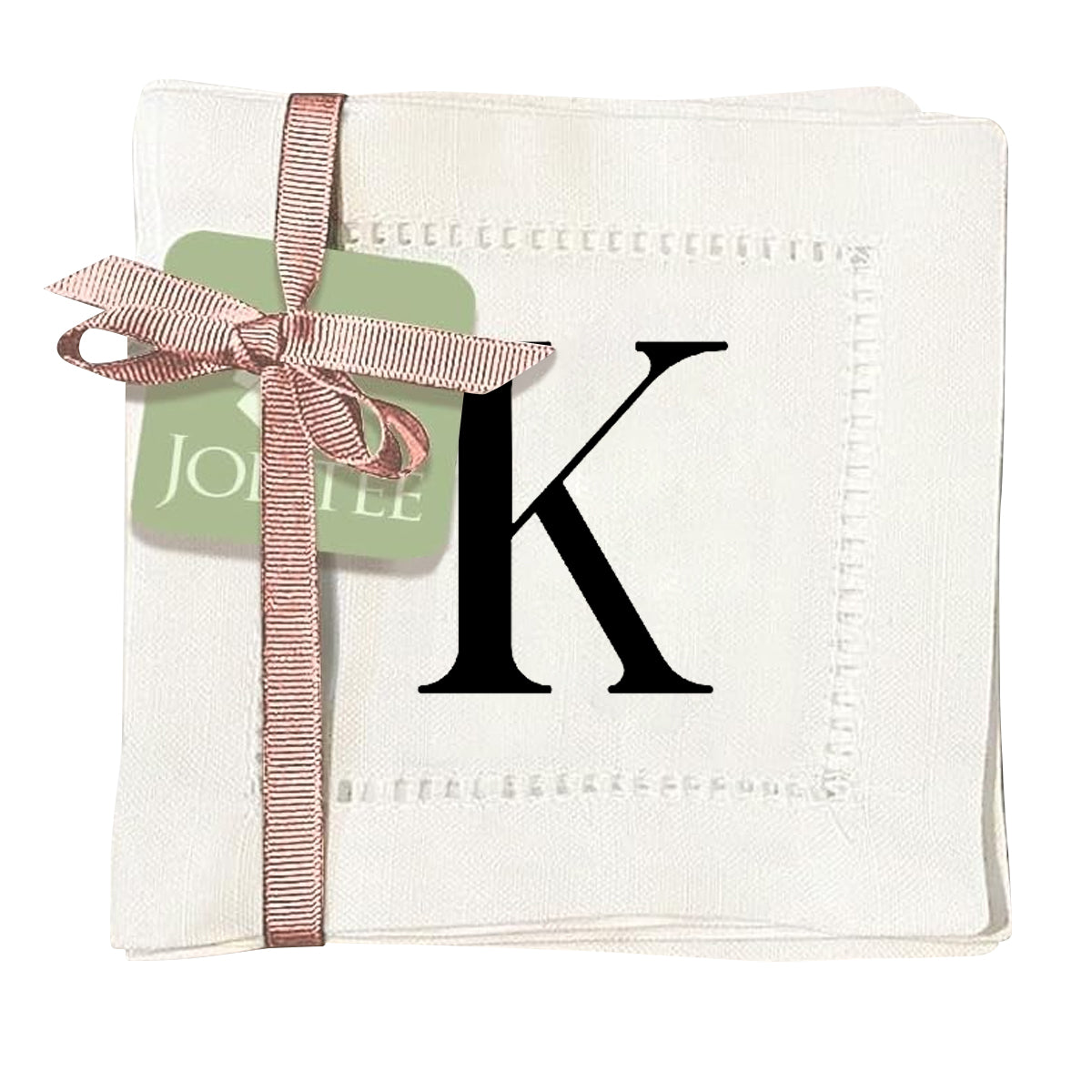 Monogram Serif - K Hemstitch Napkins