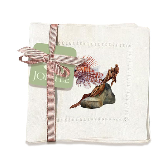 Lionfish Hemstitch Napkins