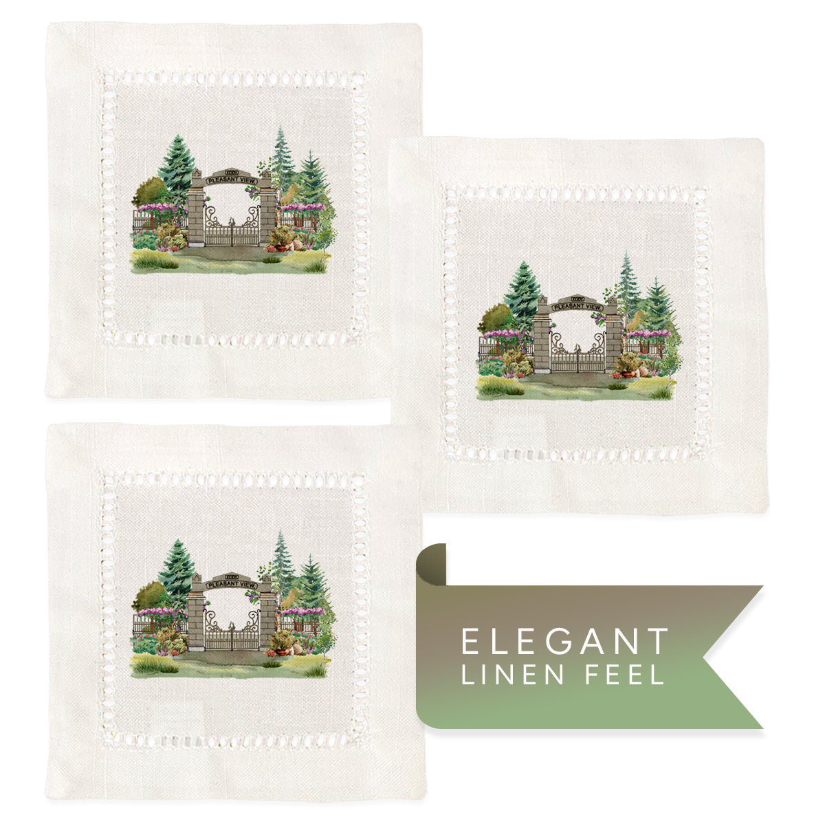 Longyear Museum Hemstitch Napkins