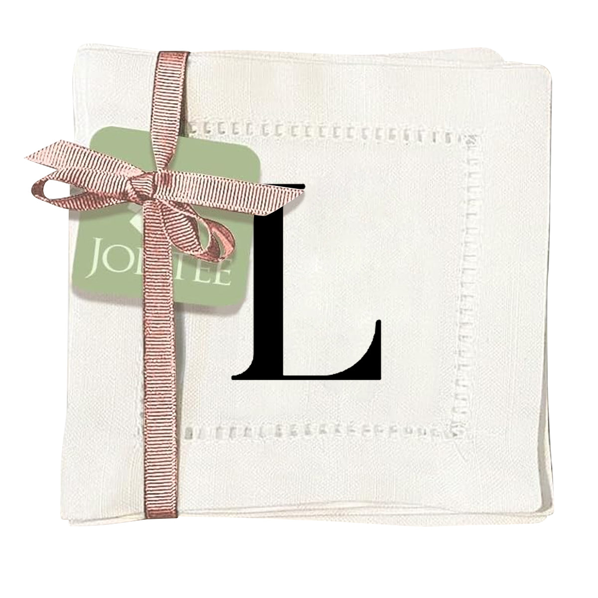 Monogram Serif - L Hemstitch Napkins