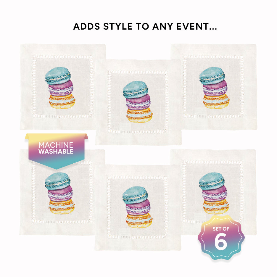 Macarons Hemstitch Napkins