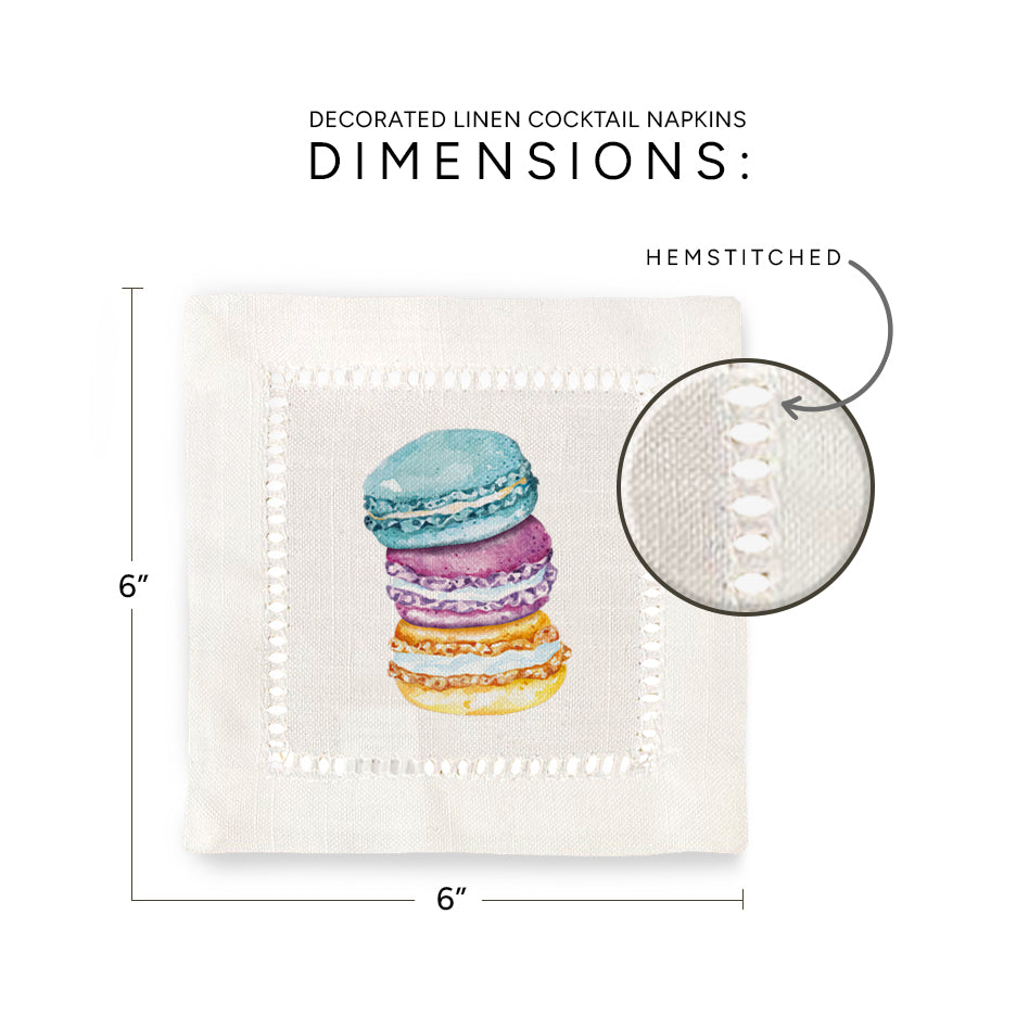 Macarons Hemstitch Napkins