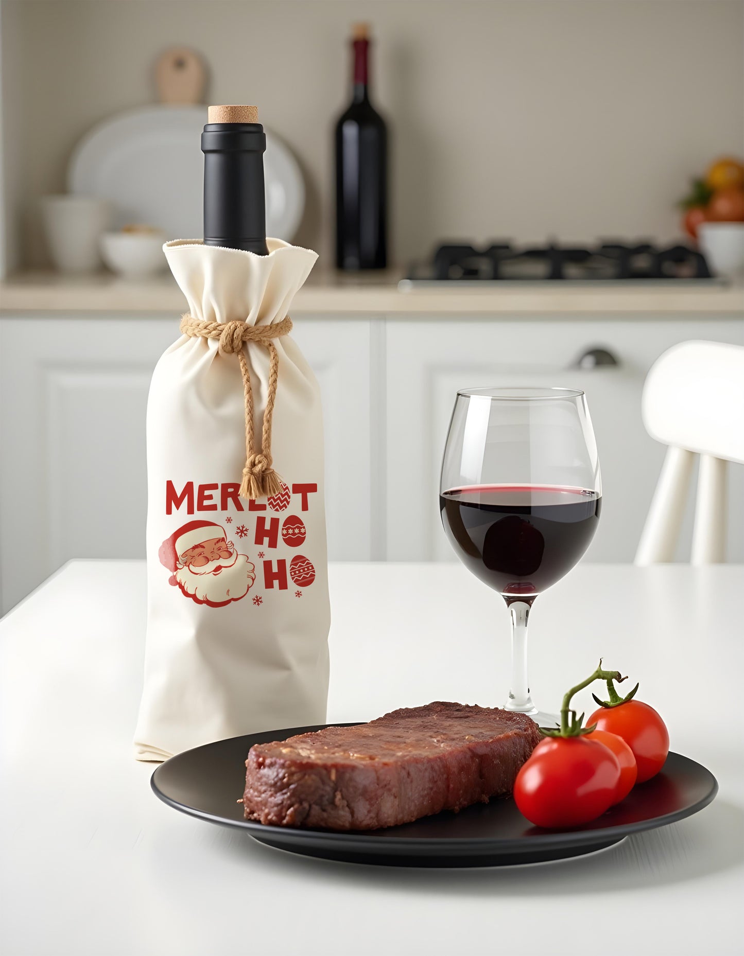 Bottle Bags - Merlot Ho Ho