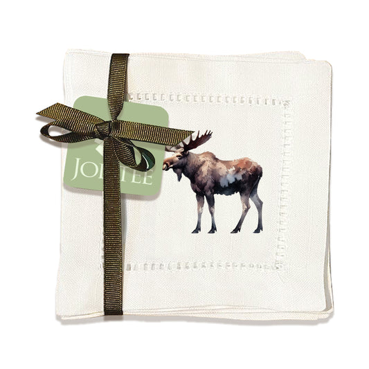 Moose Hemstitch Napkins