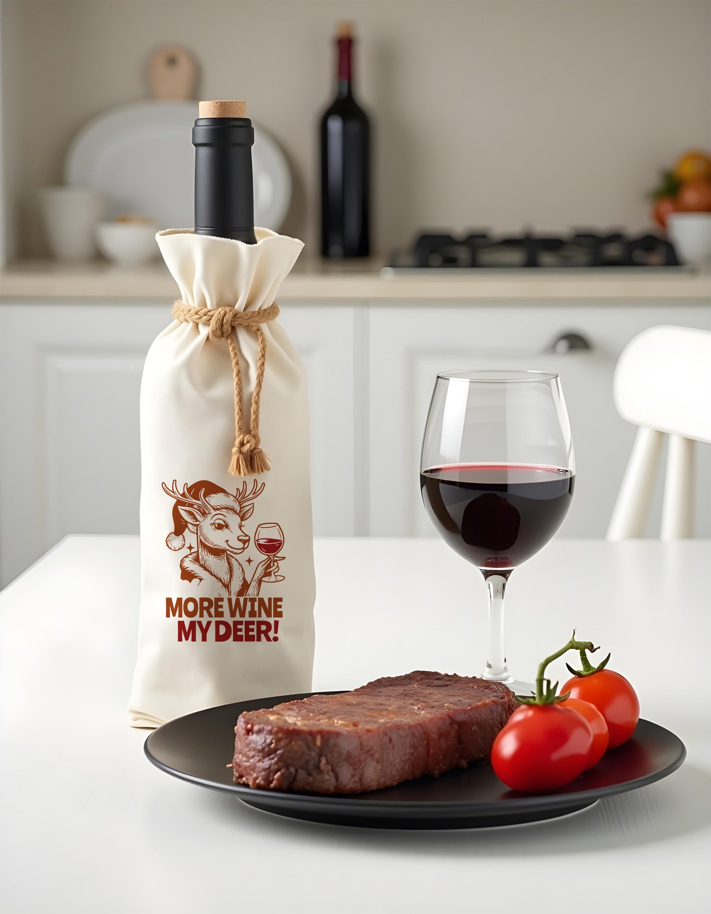 Bottle Bags - More Wine my Deer