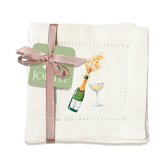 New Year's Eve Hemstitch Napkin