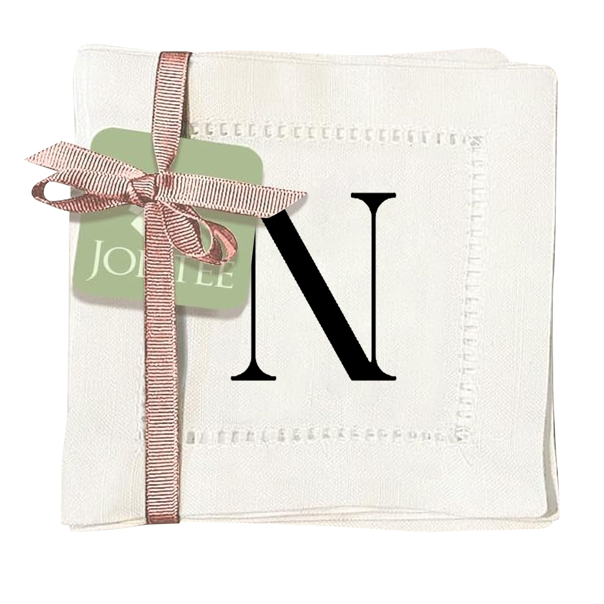 Monogram Serif - N Hemstitch Napkins