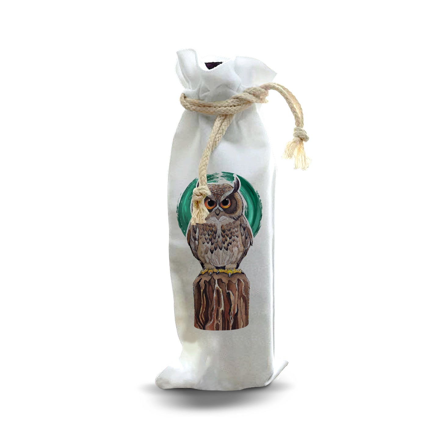 Bottle Bags - Owl Art