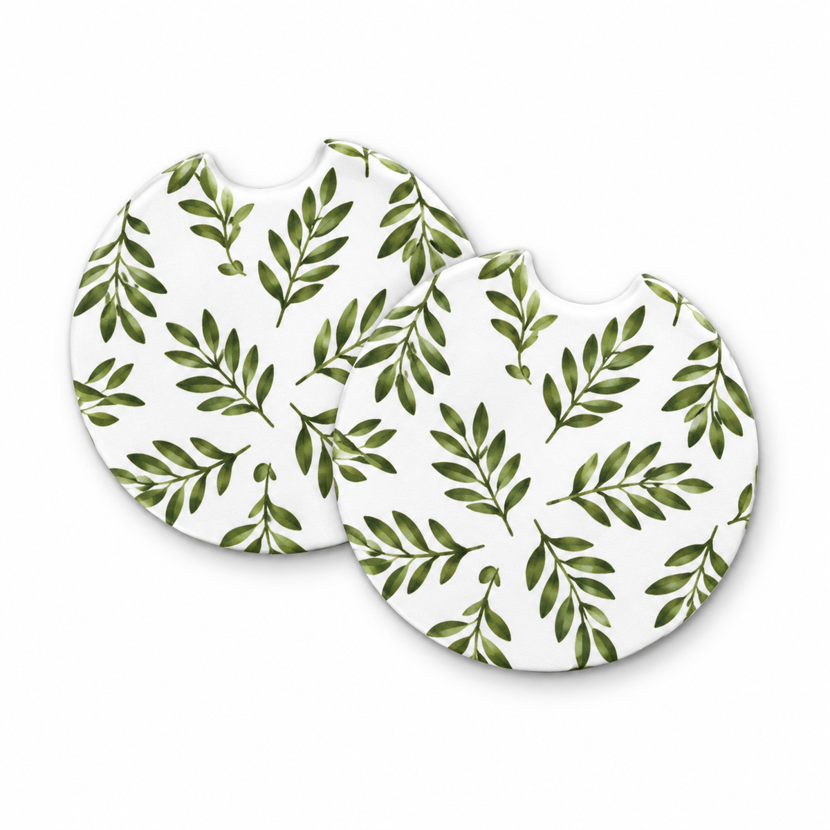 Jolitee Patterned Car Coasters, Absorbent Neoprene Cup Holder