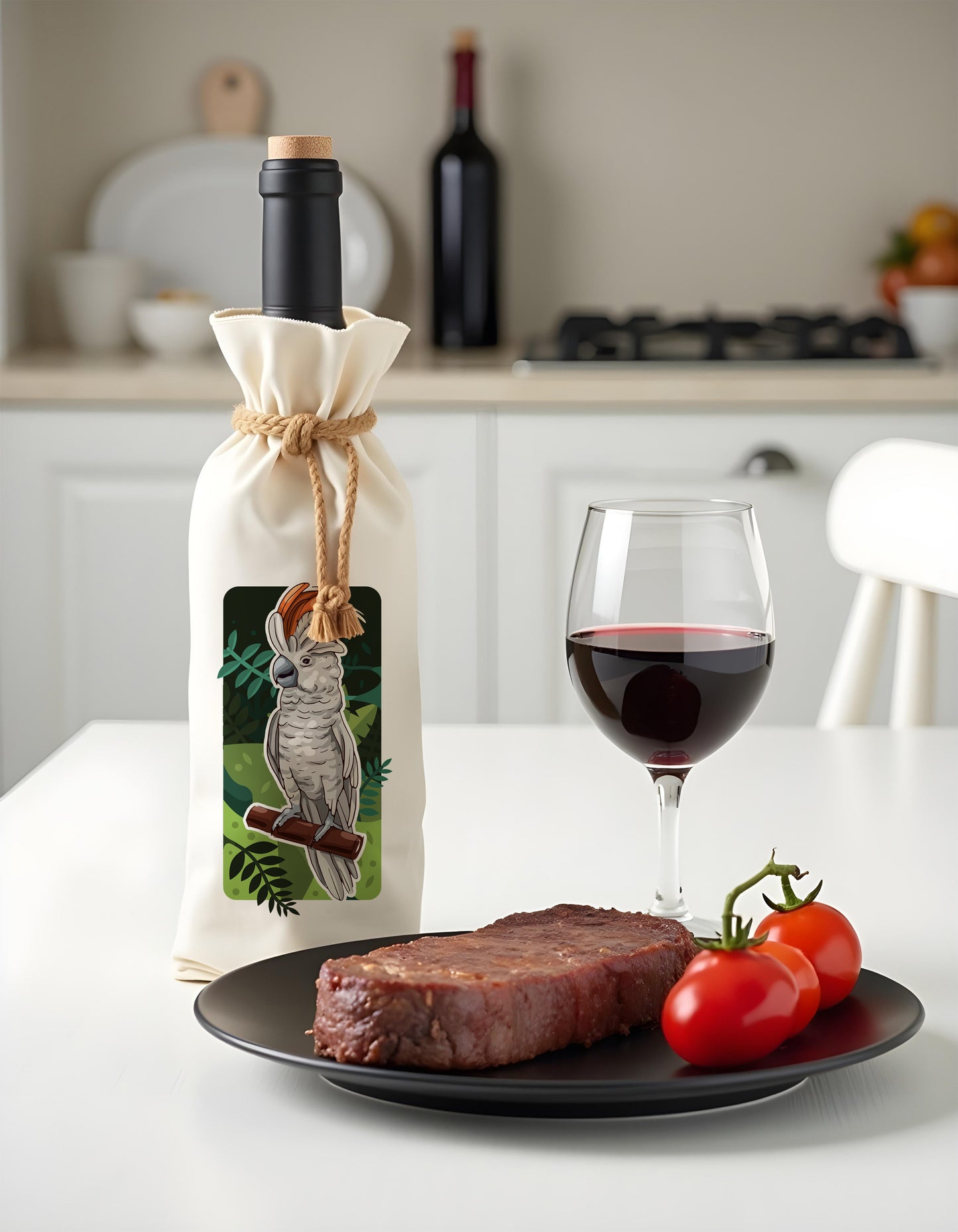 Bottle Bags - Parrot Art