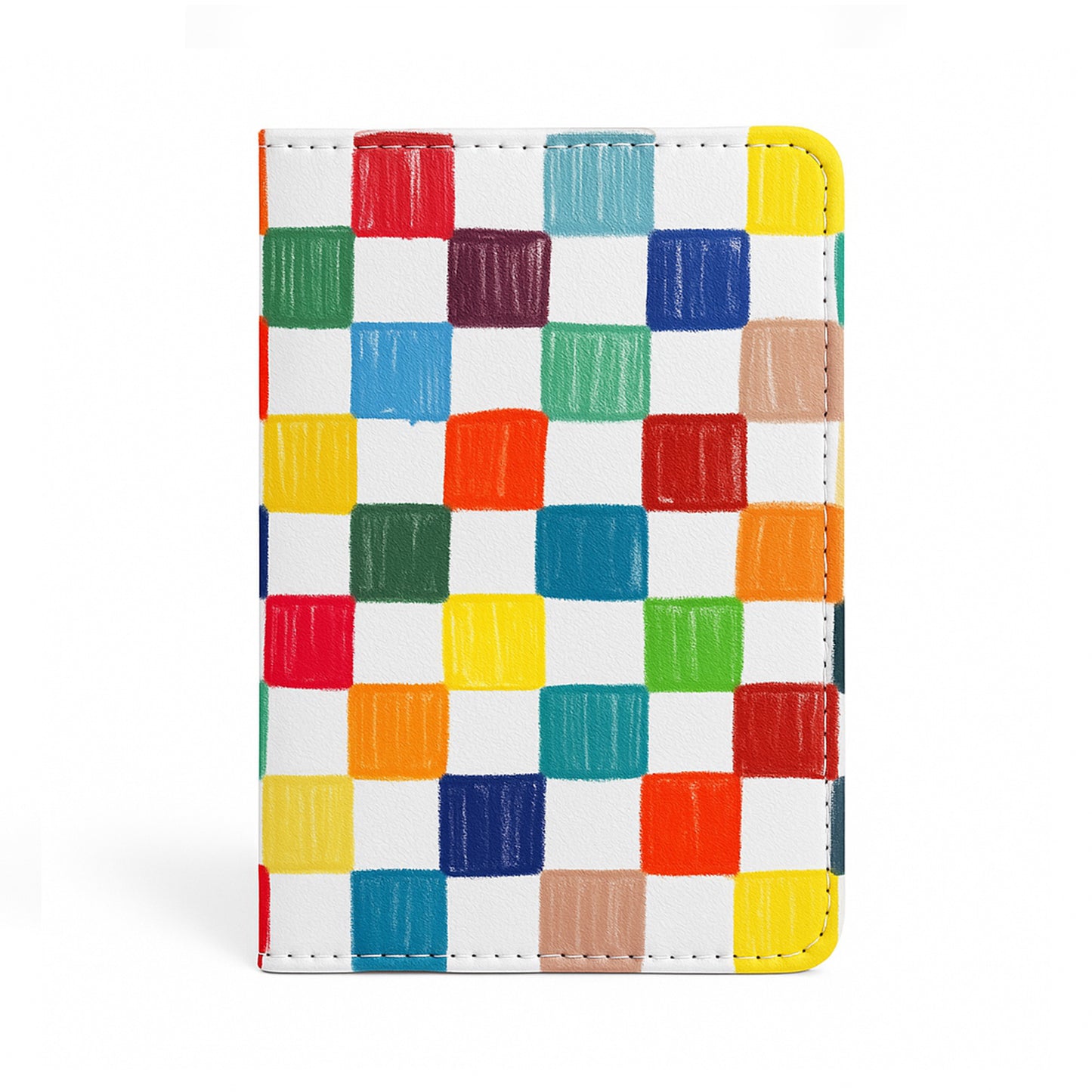 Jolitee Premium PU Vegan Leather Passport Holder, Patchwork