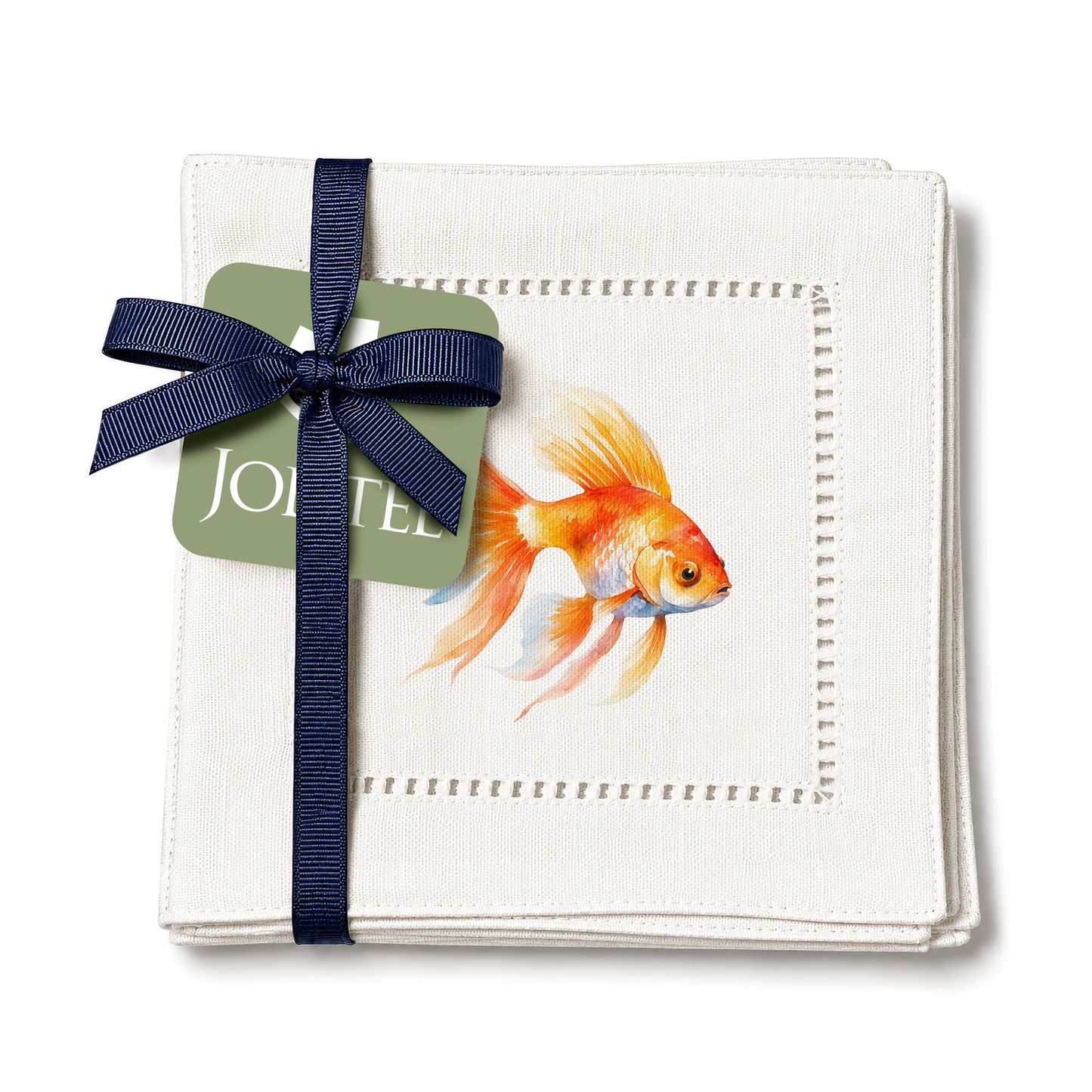 Pet Story GoldFish Hemstitch Napkins