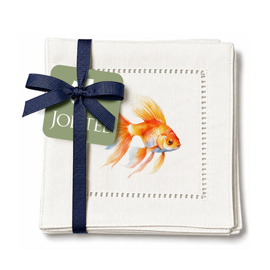 Pet Story GoldFish Hemstitch Napkins