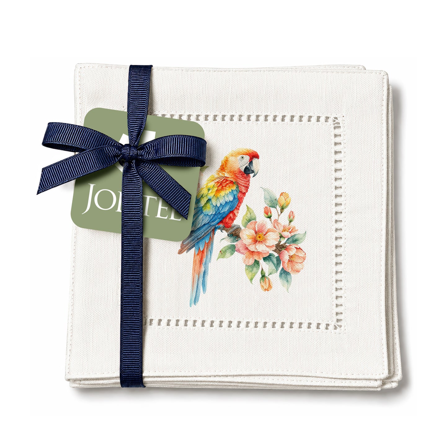 Pet Story Parrot Hemstitch Napkins