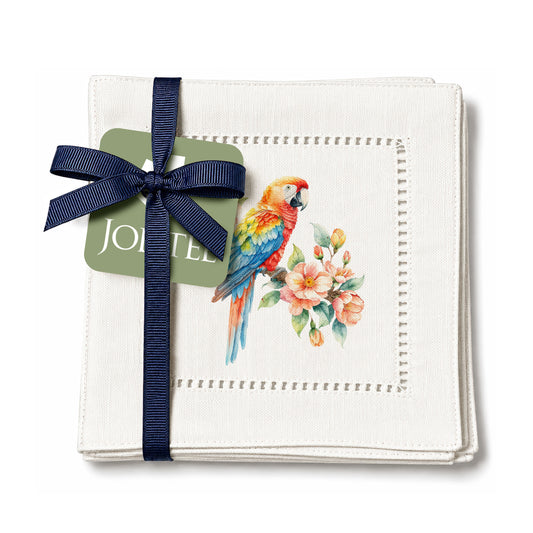 Pet Story Parrot Hemstitch Napkins