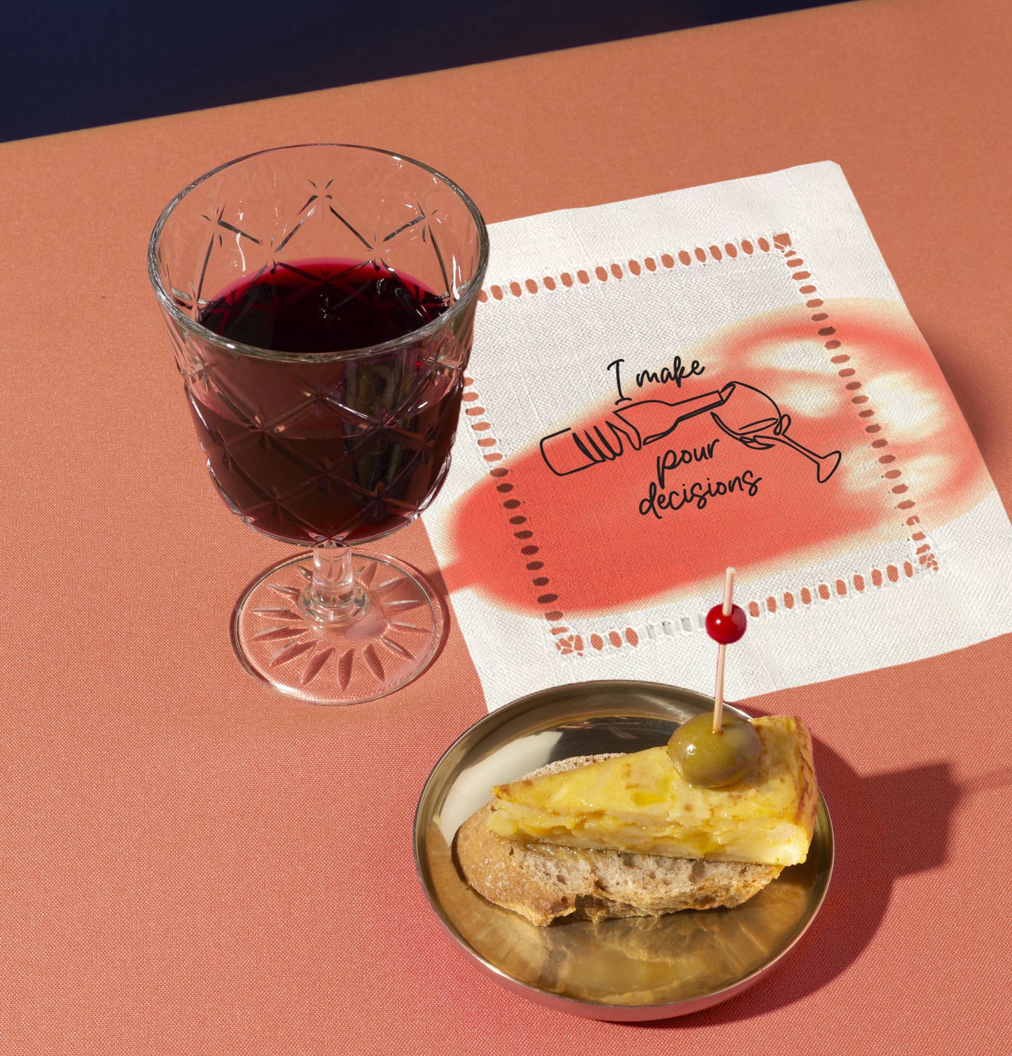 Pour Decisions Hemstitch Napkins