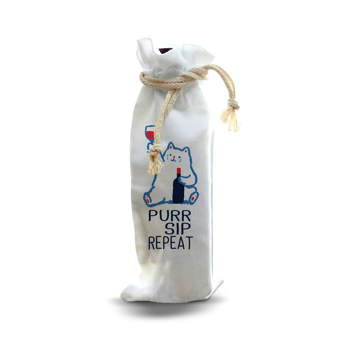 Bottle Bags - Purr Sip Repeat