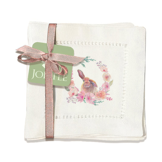 Bunnies Hemstitch Napkins